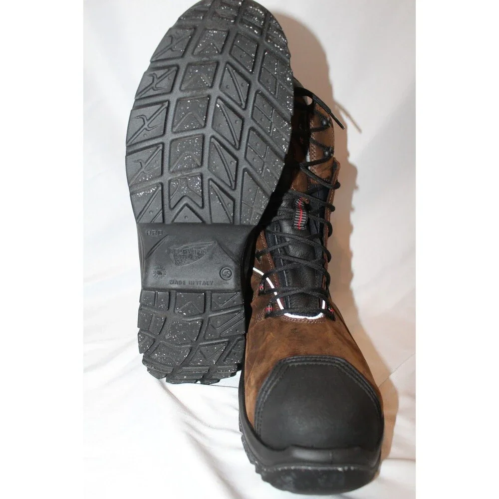 RED WING PETROKING MEN'S 8' INSULATED BROWN‎ WINTER WORK BOOTS SZ 11.5 NWOB $330